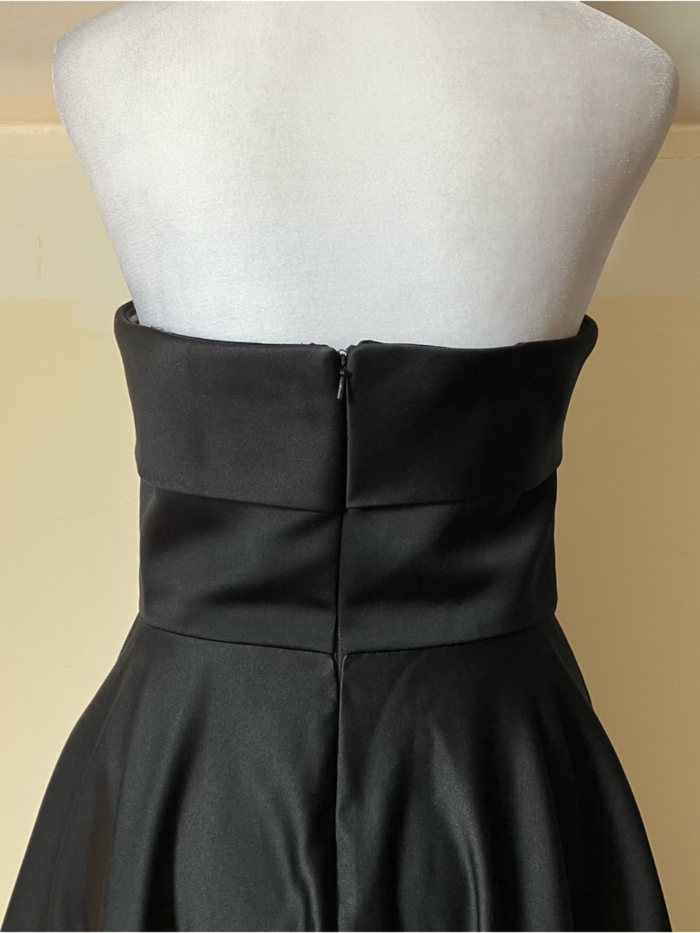 Jay Godfrey Black Pettigrew Strapless A-line Midi Dress size 4 - Picture 13 of 13